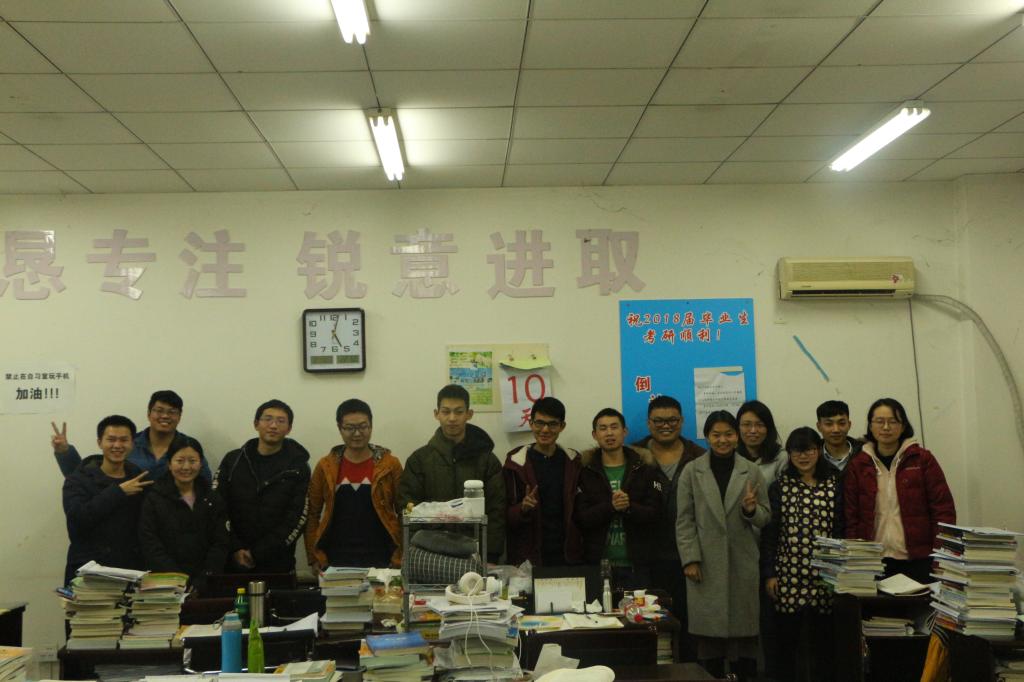 太阳成tyc234cc领导慰问2018届考研学生